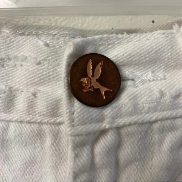 One Teaspoon Trucker Mid‎ Waist Skirt in White Beauty Size 22 waist (Size 00) - Picture 2 of 6